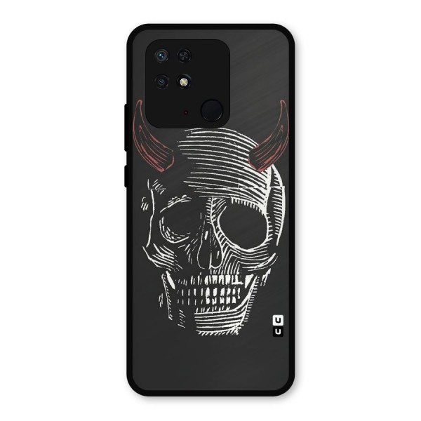 Spooky Face Metal Back Case for Redmi 10 Power