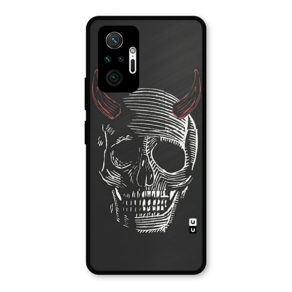 Spooky Face Metal Back Case for Redmi Note 10 Pro Max