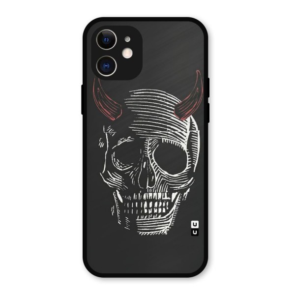 Spooky Face Metal Back Case for iPhone 12