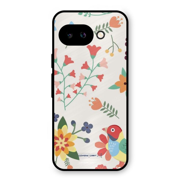 Spring Flowers Metal Back Case for Google Pixel 9a