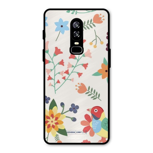 Spring Flowers Metal Back Case for OnePlus 6