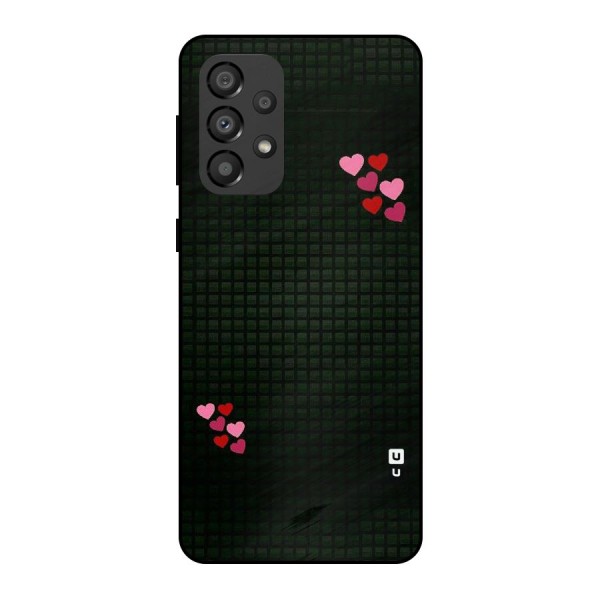 Square and Hearts Metal Back Case for Galaxy A33 5G
