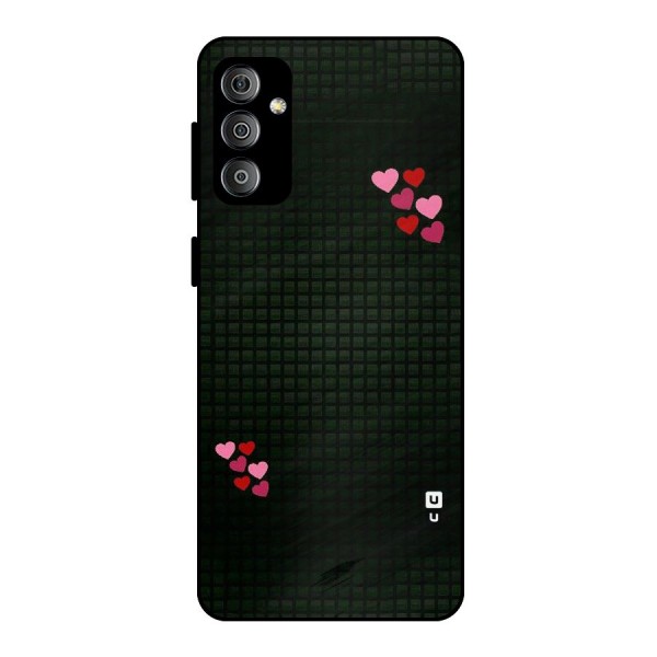Square and Hearts Metal Back Case for Galaxy F23