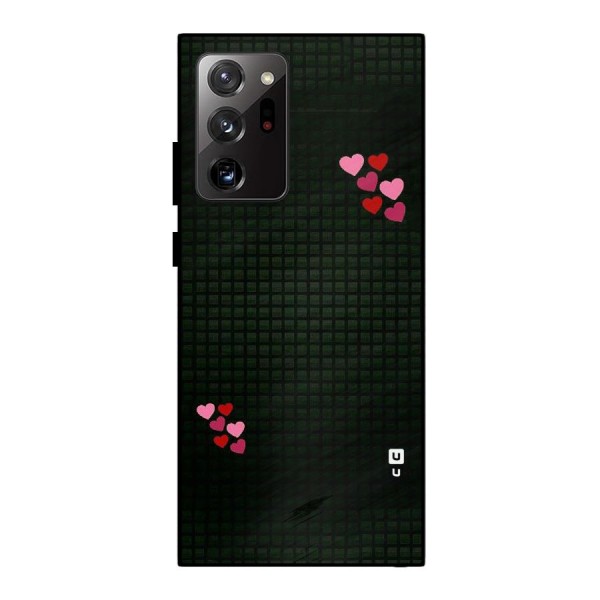 Square and Hearts Metal Back Case for Galaxy Note 20 Ultra