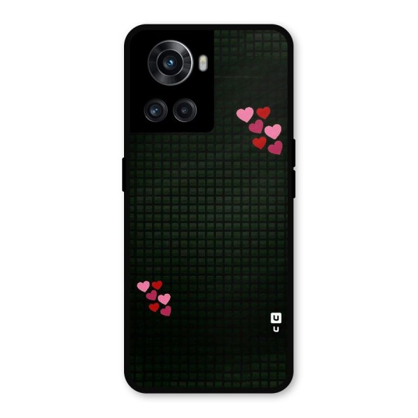 Square and Hearts Metal Back Case for OnePlus 10R