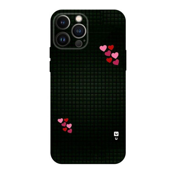 Square and Hearts Original Polycarbonate Back Case for iPhone 13 Pro Max