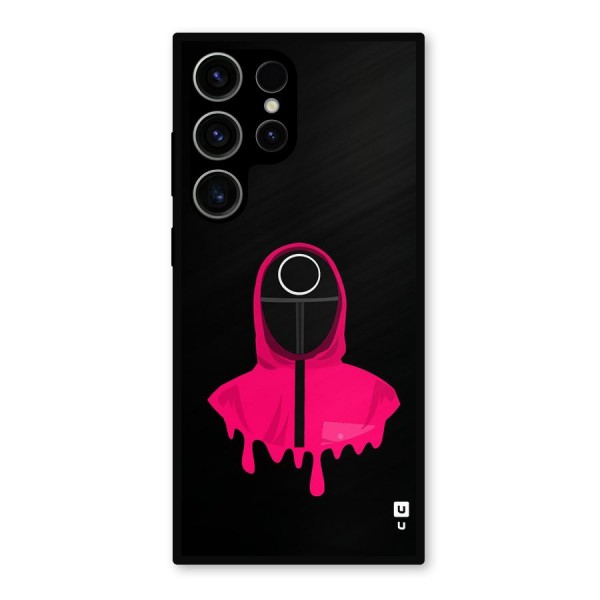 Squid Game Illustration Art Metal Back Case for Galaxy S23 Ultra