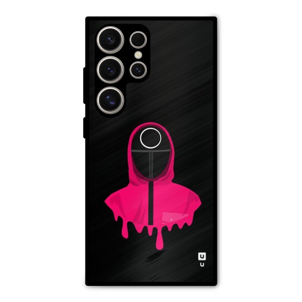 Squid Game Illustration Art Metal Back Case for Galaxy S24 Ultra