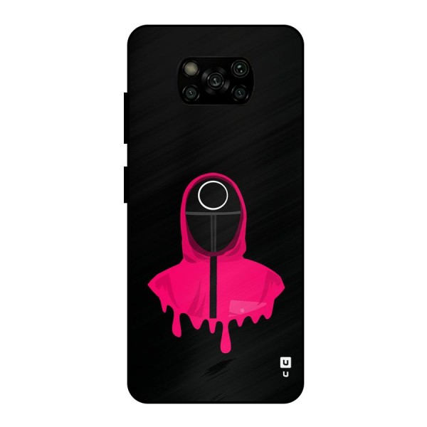 Squid Game Illustration Art Metal Back Case for Poco X3