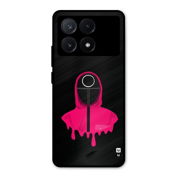 Squid Game Illustration Art Metal Back Case for Poco X6 Pro