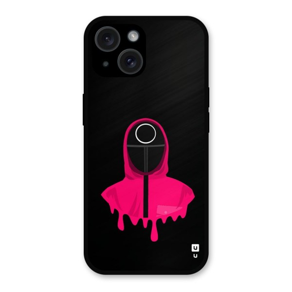 Squid Game Illustration Art Metal Back Case for iPhone 15