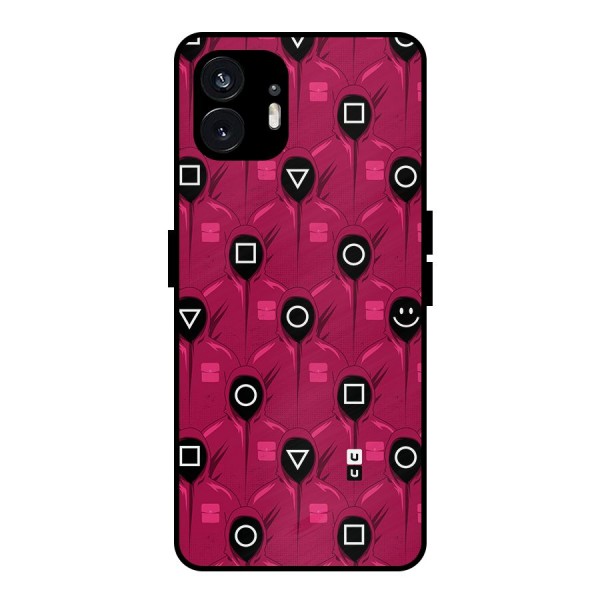 Squid Gamers Pattern Metal Back Case for Nothing Phone 2