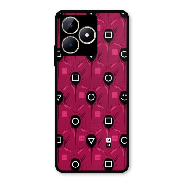 Squid Gamers Pattern Metal Back Case for Realme C53