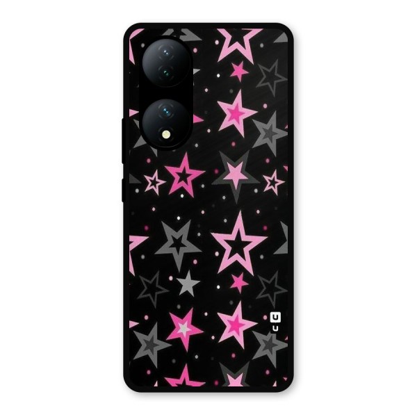 Star Outline Metal Back Case for Vivo Y100a