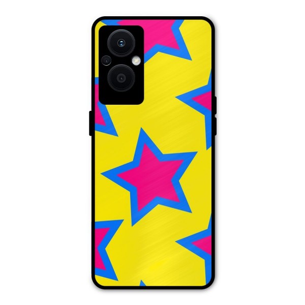 Star Pattern Metal Back Case for Oppo F21s Pro 5G