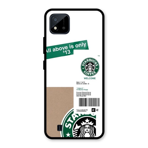 Starbucks Coffee Mocha Glass Back Case for Realme C11 2021