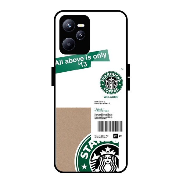 Starbucks Coffee Mocha Glass Back Case for Realme C35