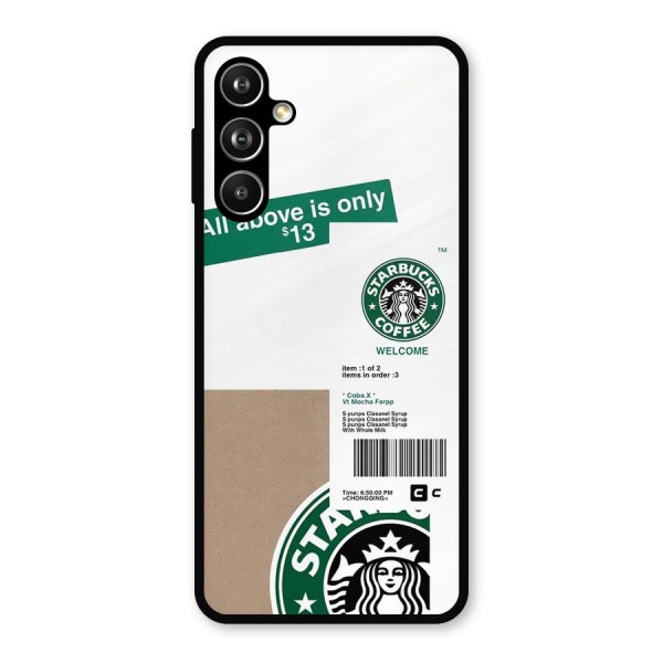 Starbucks Coffee Mocha Metal Back Case for Galaxy F54