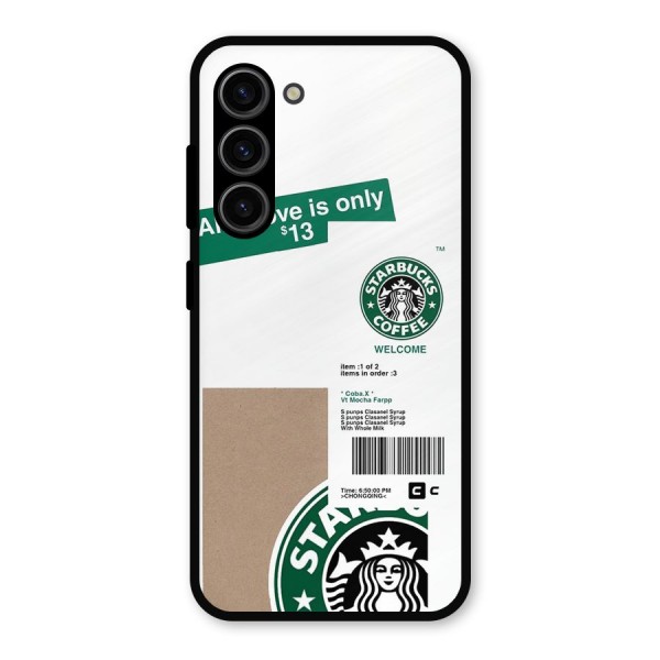 Starbucks Coffee Mocha Metal Back Case for Galaxy S23