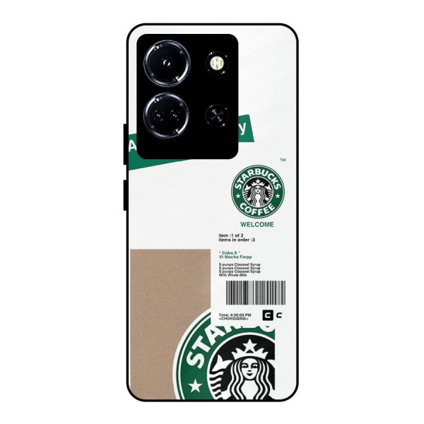 Starbucks Coffee Mocha Metal Back Case for Infinix Note 30 5G