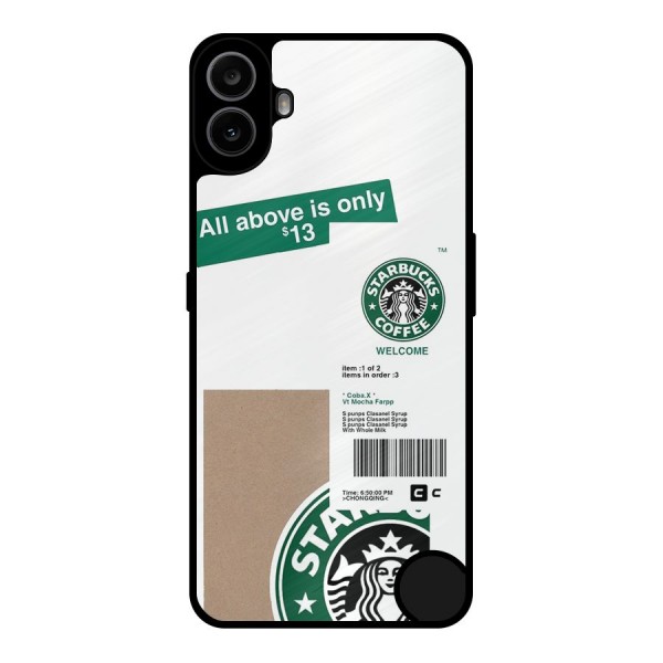 Starbucks Coffee Mocha Metal Back Case for Nothing CMF Phone 1