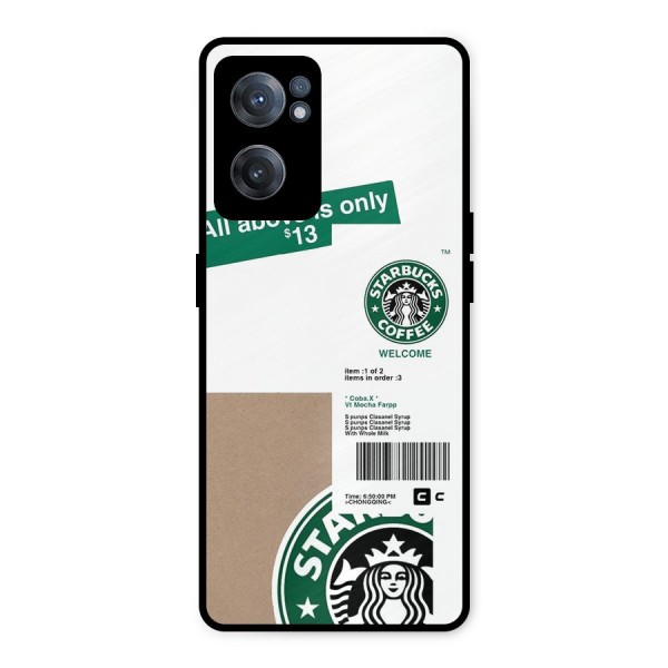 Starbucks Coffee Mocha Metal Back Case for OnePlus Nord CE 2 5G