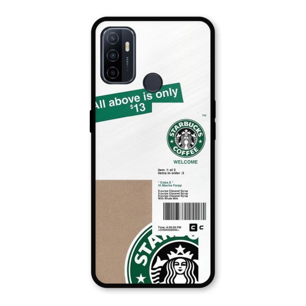 Starbucks Coffee Mocha Metal Back Case for Oppo A53
