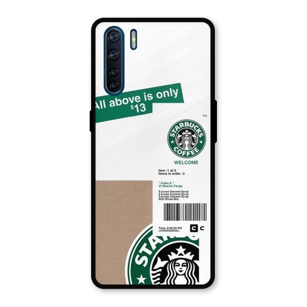 Starbucks Coffee Mocha Metal Back Case for Oppo F15