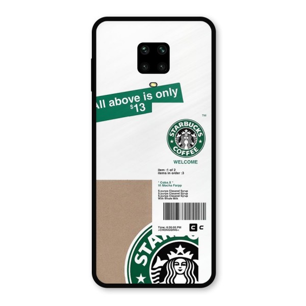 Starbucks Coffee Mocha Metal Back Case for Poco M2 Pro