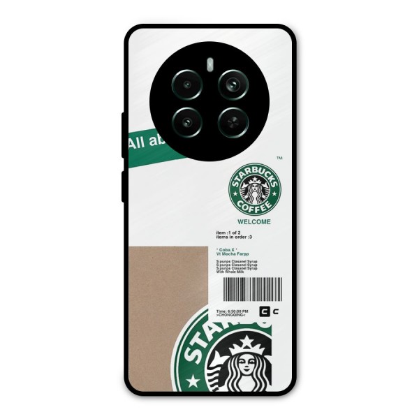 Starbucks Coffee Mocha Metal Back Case for Realme 12 Pro Plus