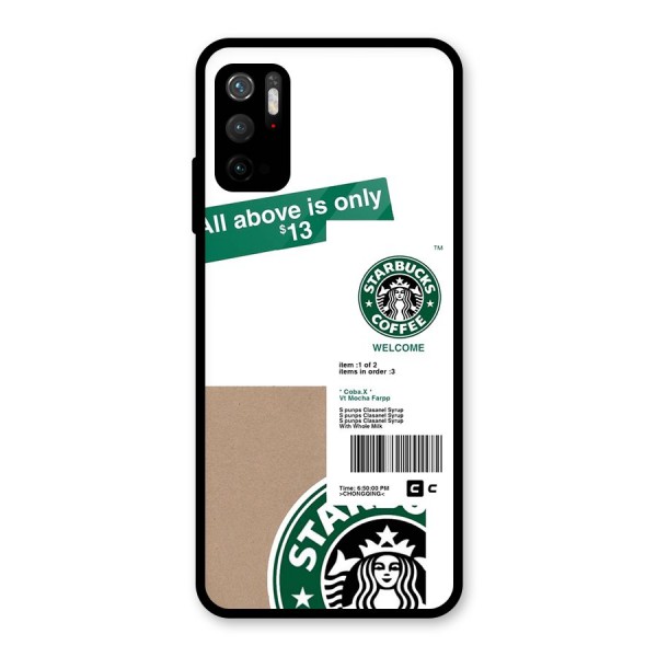 Starbucks Coffee Mocha Metal Back Case for Redmi Note 10T 5G