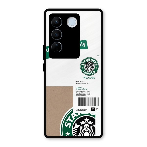 Starbucks Coffee Mocha Metal Back Case for Vivo V27