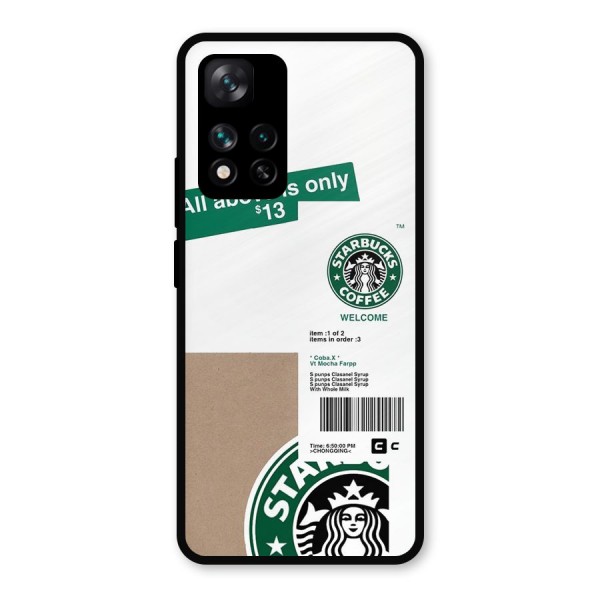 Starbucks Coffee Mocha Metal Back Case for Xiaomi 11i 5G