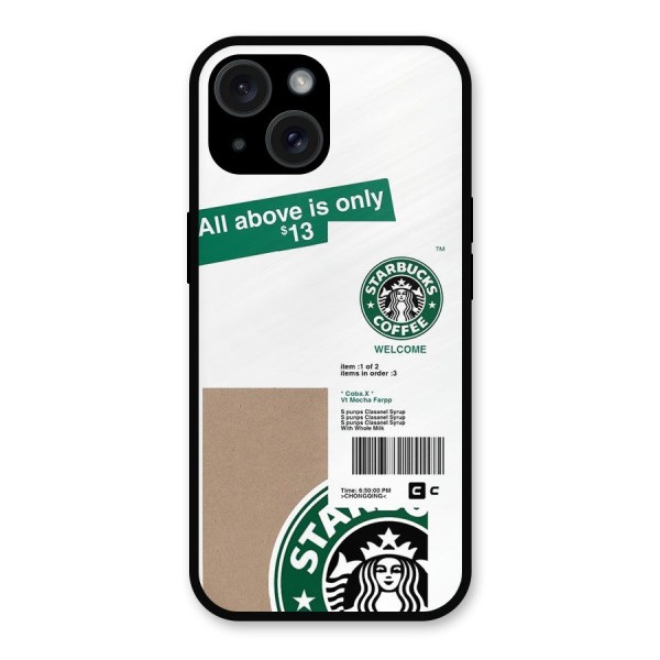 Starbucks Coffee Mocha Metal Back Case for iPhone 15