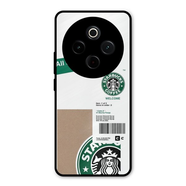 Starbucks Coffee Mocha Metal Back Case for iQOO Z10