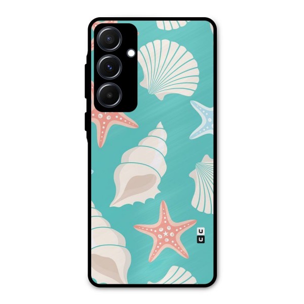 Starfish Sea Shell Metal Back Case for Galaxy A55