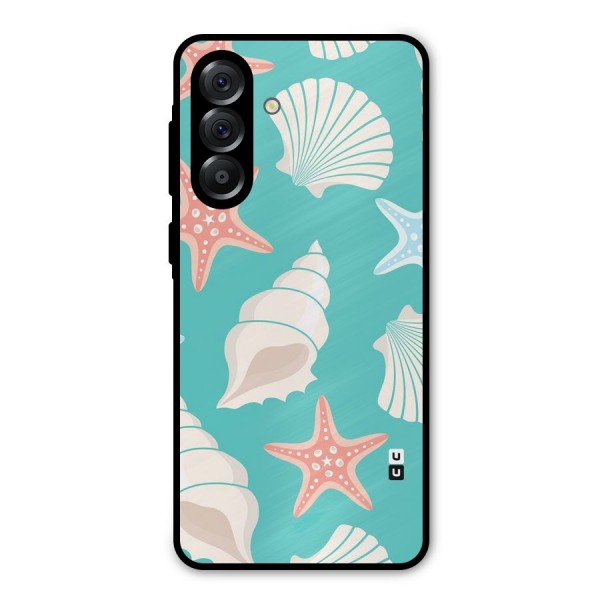 Starfish Sea Shell Metal Back Case for Galaxy A56