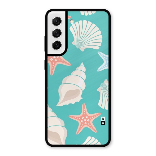 Starfish Sea Shell Metal Back Case for Galaxy S21 FE 5G