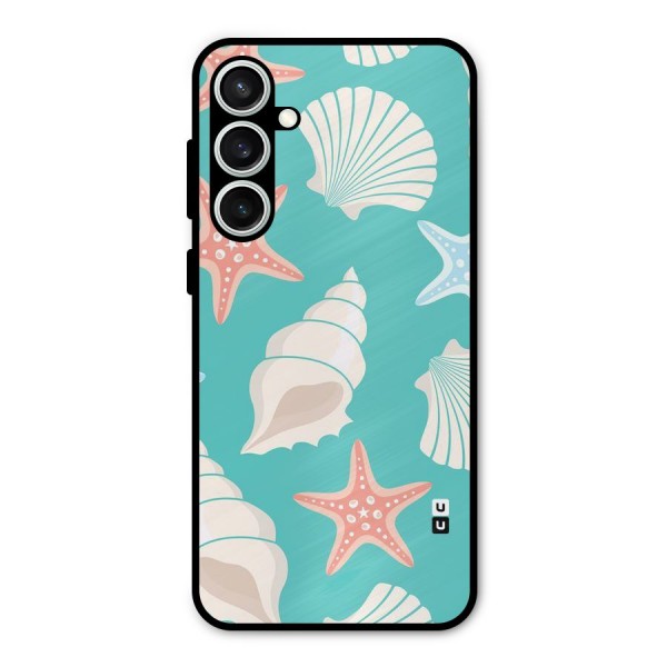 Starfish Sea Shell Metal Back Case for Galaxy S23 FE