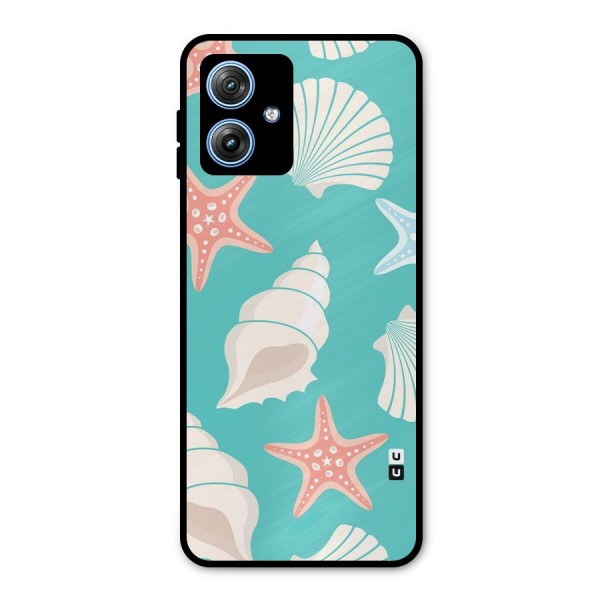 Starfish Sea Shell Metal Back Case for Moto G54