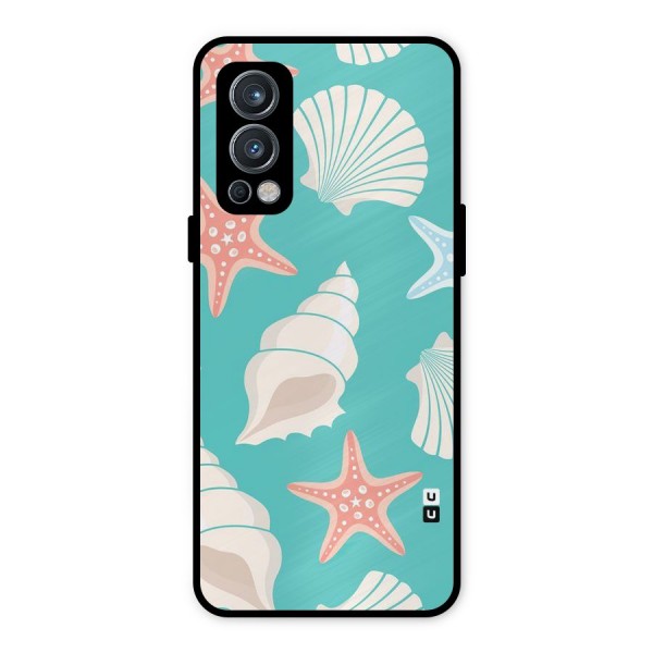 Starfish Sea Shell Metal Back Case for OnePlus Nord 2 5G