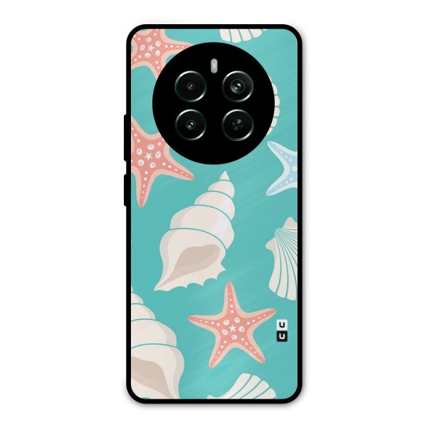 Starfish Sea Shell Metal Back Case for Realme 12 Pro Plus