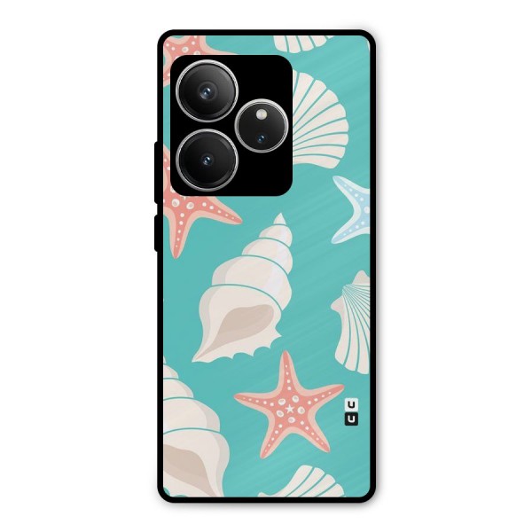 Starfish Sea Shell Metal Back Case for Realme GT 6