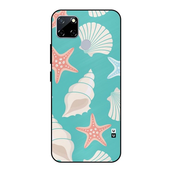 Starfish Sea Shell Metal Back Case for Realme Narzo 30A