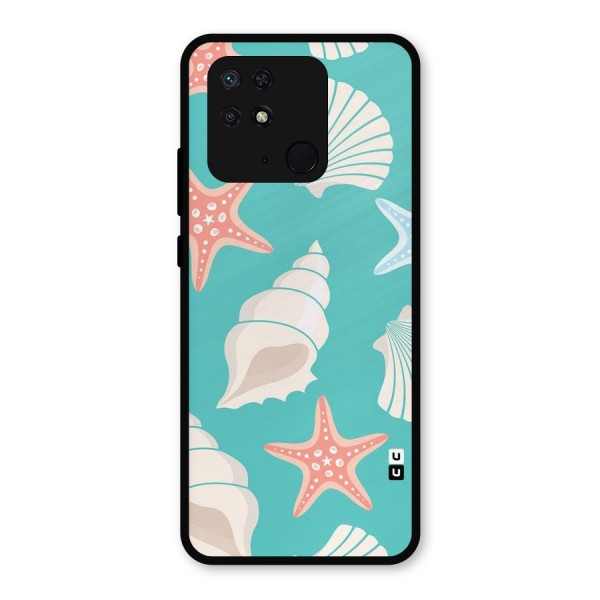 Starfish Sea Shell Metal Back Case for Redmi 10 Power