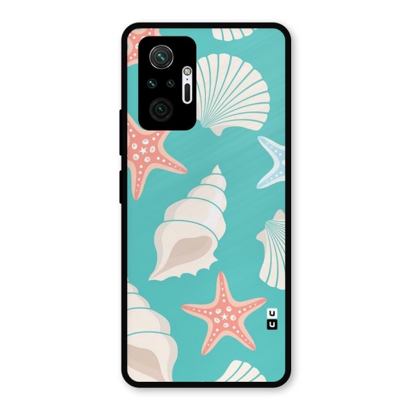 Starfish Sea Shell Metal Back Case for Redmi Note 10 Pro Max