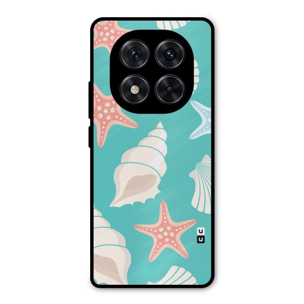 Starfish Sea Shell Metal Back Case for Redmi Note 14 Pro 5G