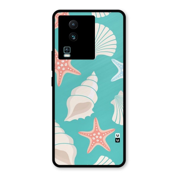 Starfish Sea Shell Metal Back Case for iQOO Neo 7 Pro