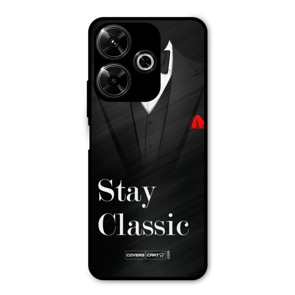 Stay Classic Metal Back Case for Poco M6 Plus