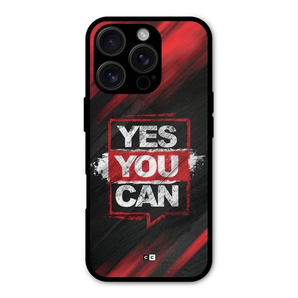 Stay Motivated Metal Back Case for iPhone 16 Pro